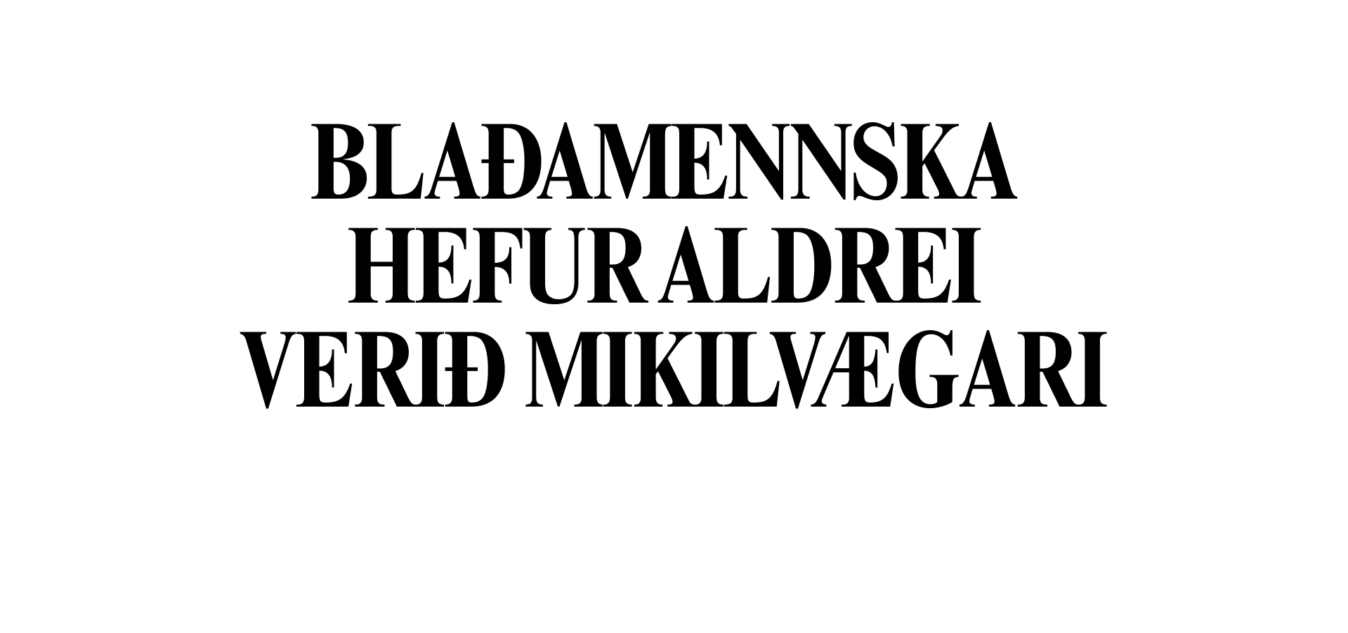 Herferð Blaðamannafélags Íslands